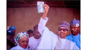 President Muhammadu Buhari voted at Sarkin Yara 'A' polling unit.