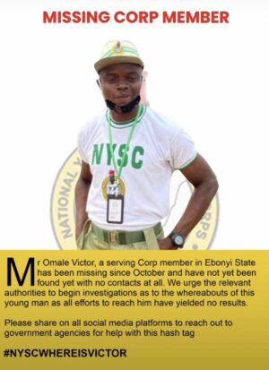 NYSC compensates missing corps member’s family