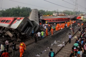 The extent of the Indian train crash doom.