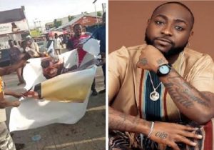 Controversial Video: Aggrieved Muslim Youths burn Davido’s picture in Borno