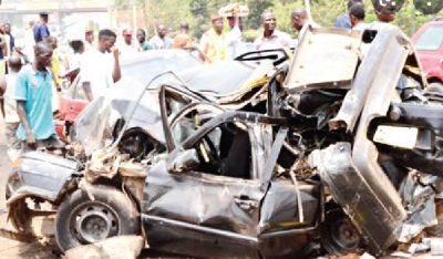 FRSC blames brake failure as two die in Lagos crash.