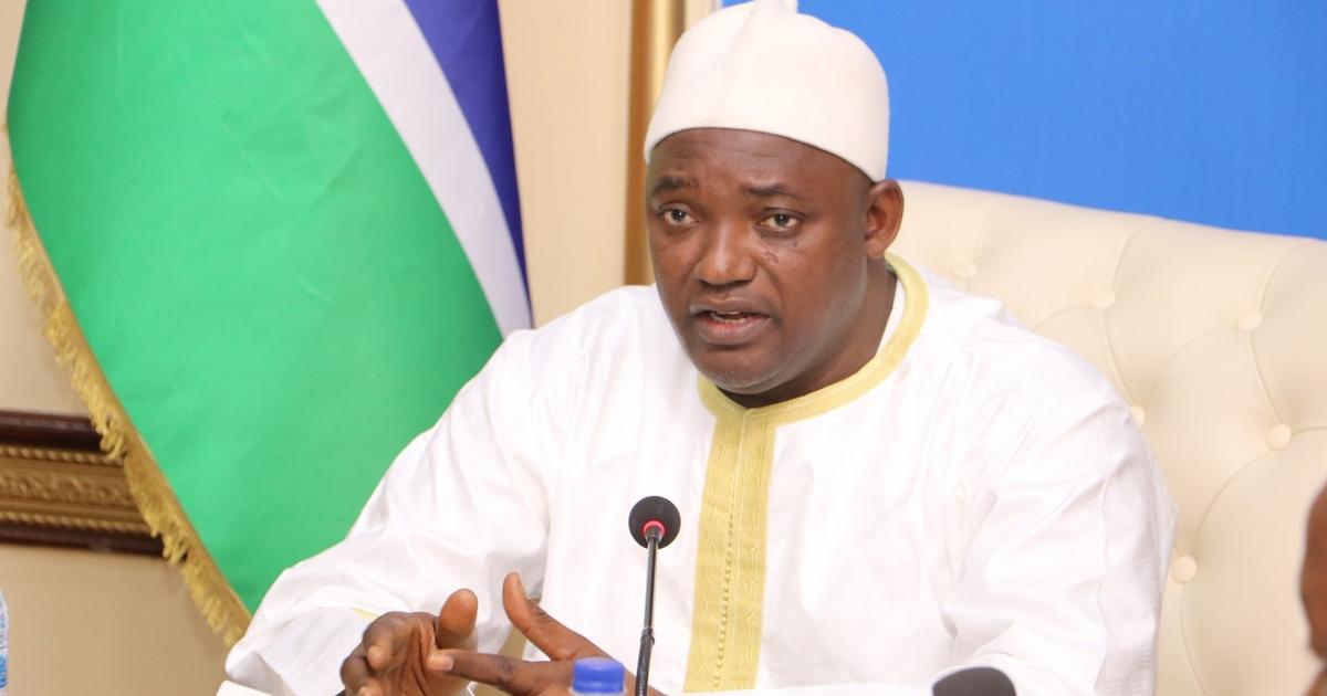 Gambian President bans himself and govt officials from making foreign trips.