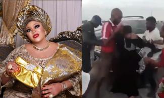 Lagos Socialite And Owner Of House Of Phreedah, Farida Sobowale, Reportedly Prevented From Jumping Into Lagoon