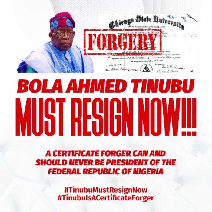 Allegations of Identity Theft and Certificate Forgery Surround President Tinubu