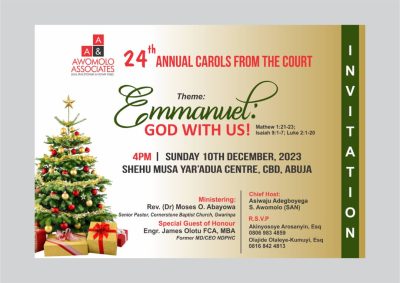 Celebrate the Spirit of the Season at the 24th Annual Carols from the Court