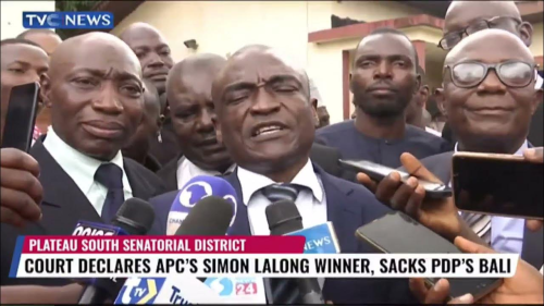 Simon Lalong Reacts to Appeal Court's Declaration of Victory in Plateau South Senatorial Election