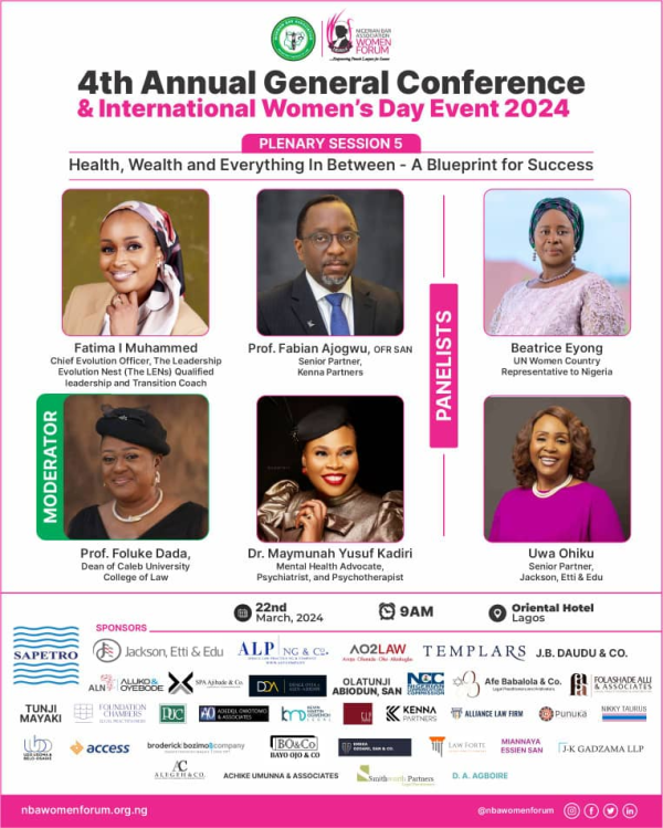 Advancing Women's Success: Insights from Experts at the NBAWF Conference Fifth Plenary Session