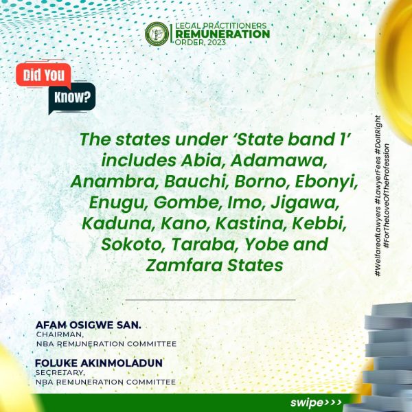 Afam Osigwe: State Bands under the Remuneration Order 2023